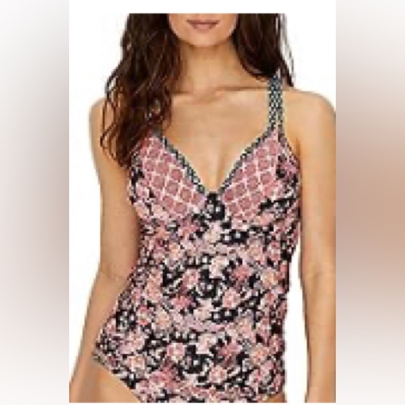 NWT 2 piece Avalon tankini top & swim skirt - Picture 2 of 4